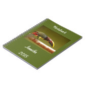 枝のカスタムなaracariのtoucan地位 ノートブック (左側)