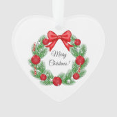枝のクリスマスリース飾 オーナメント (正面)