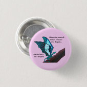 枝のドラゴン 缶バッジ (正面&裏面)