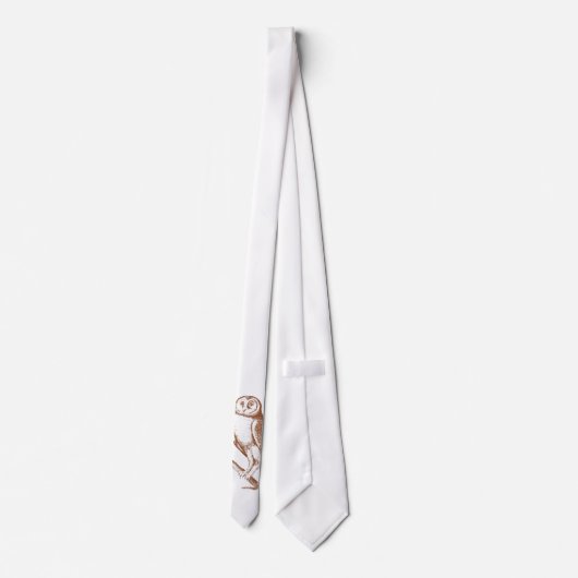 枝のフクロウ ネクタイ (裏面)