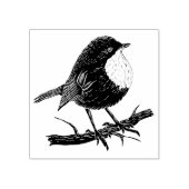 枝のロビン ラバースタンプ (インプリント)