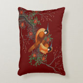 枝の上に二羽の鳥 アクセントクッション (正面(垂直))