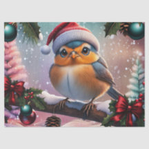 枝の上に座る可愛いクリスマスの鳥
