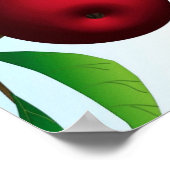 「枝の上のリンゴ」プリント ポスター (角)