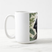 枝の上の可愛いチンパンジー コーヒーマグカップ (左)