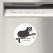 枝の上の猫 マグネット (インサイチュ (食洗機))