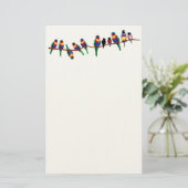 枝の上の鳥 便箋 (スタンド正面)