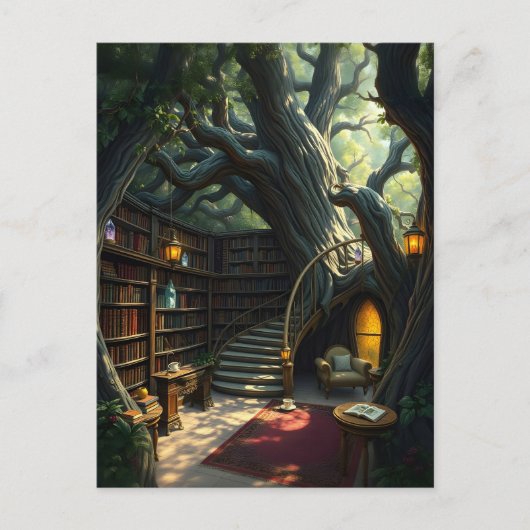 枝の中にある図書館 ポストカード (正面)