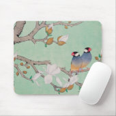 枝の対の鳥 マウスパッド (マウス)