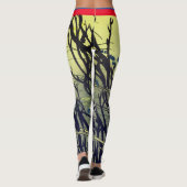 枝の日本の印刷レギンス レギンス (裏面)