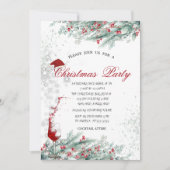 枝の果実，ガラス，クリ企業のスマス 招待状 (正面)