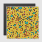 枝の果実、シームレスな自然パターン。 (正面/裏面)