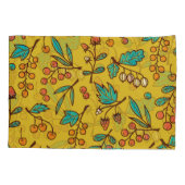 枝の果実、シームレスな自然パターン。 枕カバー (裏面)