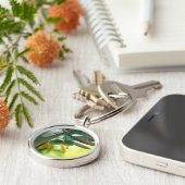 枝の若いオリーブ キーホルダー (側面)