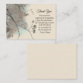 枝の陰ありがとう ノートカード (正面/裏面)