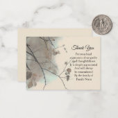 枝の陰ありがとう ノートカード (正面/裏面インサイチュ)