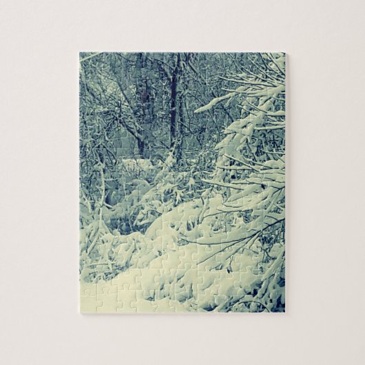枝の雪景色 ジグソーパズル (縦)