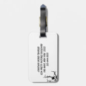 枝の鳥 ラゲッジタグ (裏面縦)