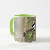 枝の黒によっておおわれる《鳥》アメリカゴガラ マグカップ (正面左)