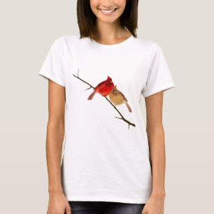 枝の(鳥)ショウジョウコウカンチョウ Tシャツ
