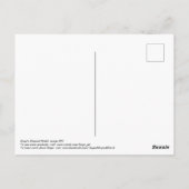 枝はがき上の平和な鳥 ポストカード (裏面)