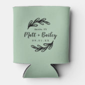 枝はっきりしたモノグラ結婚ム | Sage 缶クーラー (正面)