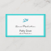 枝を持つ鳩 名刺 (正面)