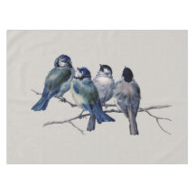 枝エレガントに青い鳥