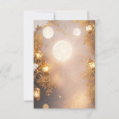 枝エレガント灯素朴披露宴 招待状 (裏面)