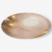 枝エレガント灯素朴 ペーパープレート (アングル)