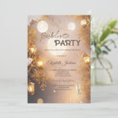 枝エレガント灯素朴 招待状 (スタンド正面)