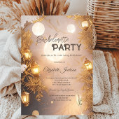 枝エレガント灯素朴 招待状