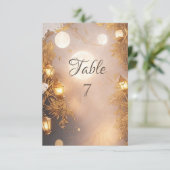 枝エレガント灯素朴 招待状 (スタンド正面)