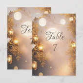 枝エレガント灯素朴 招待状 (正面/裏面)