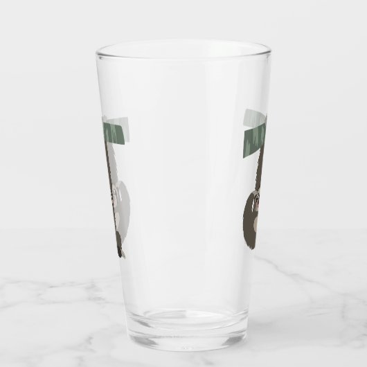 枝タンブラーからぶらさがる可愛い漫画 タンブラーグラス (左)