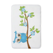 枝バス・マットのかわいいフクロウの男の子 バスマット (正面縦)