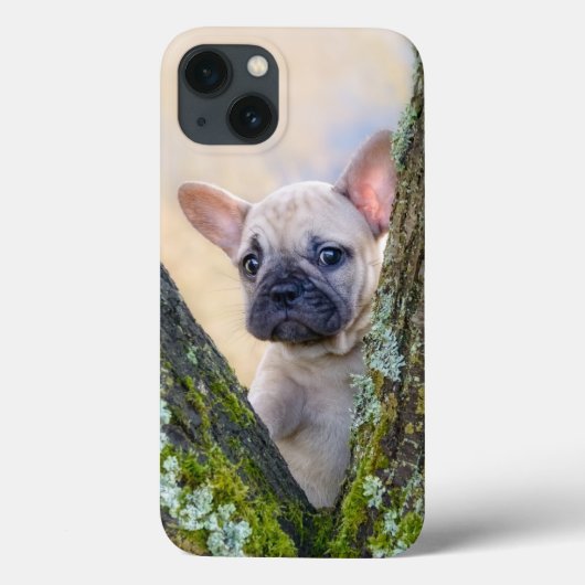 枝フランスのフォークでかわいい犬の子犬 Case-Mate iPhoneケース (裏面)