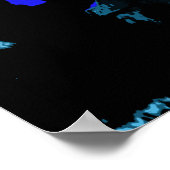 枝ポスターに描かれた夜月フクロウ ポスター (角)