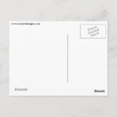 枝ユニークお洒落葉書の鳥 ポストカード (裏面)