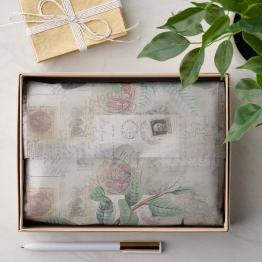 枝ヴィンテージのイタリア人のローマのティッシュペーパーの鳥 薄葉紙 (ギフト)