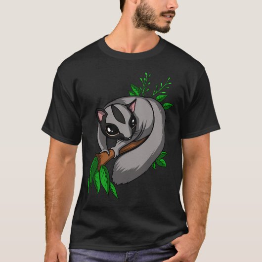 枝上のフクロモモンガ Tシャツ (正面)