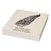 枝上の孔雀　差出人 ラバースタンプ (スタンプ)