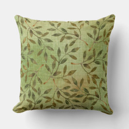 枝付き緑のシェードと離れ クッション