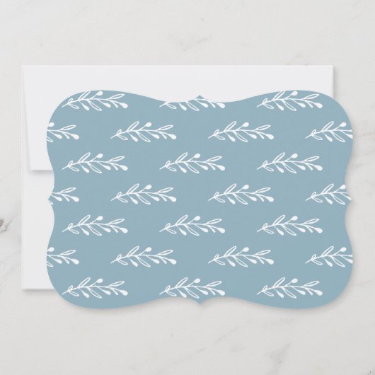 枝写真の誕生の発表をもたらすこと サンキューカード (裏面)