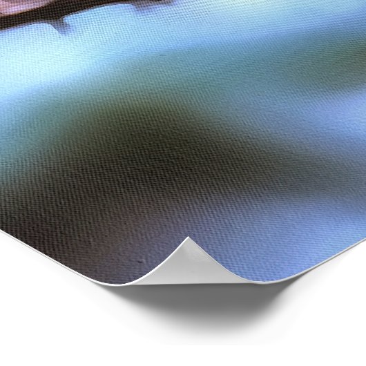 枝分かれした野生動物の芸術に没頭した太いロビン ポスター (角)