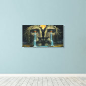 枝分かれの分岐 キャンバスプリント (インサイチュ (ウッドフロア))