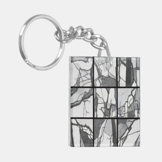 枝勉強Keychain キーホルダー (正面左)