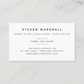 枝垂れ柳ツリー外科医US名刺 名刺 (裏面)