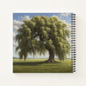 枝垂れ柳懸命カバージャーナル ノートブック (裏面)