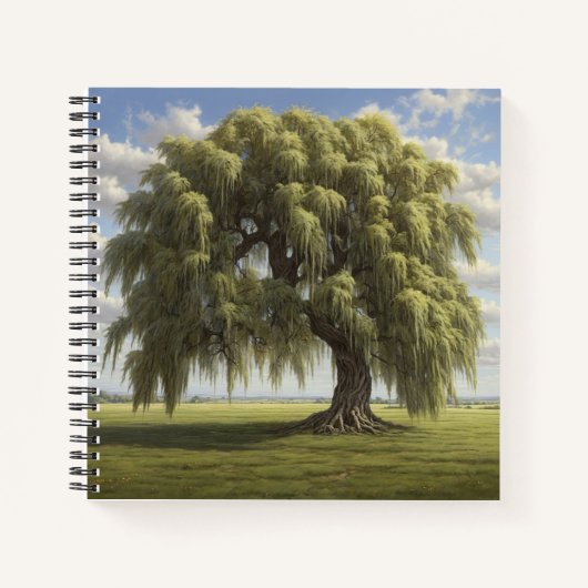 枝垂れ柳懸命カバージャーナル ノートブック (正面)